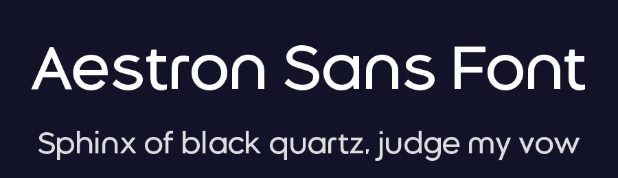 Aestron Sans Font by xiaodong lin — Sans Serif Font — thumbnail 2