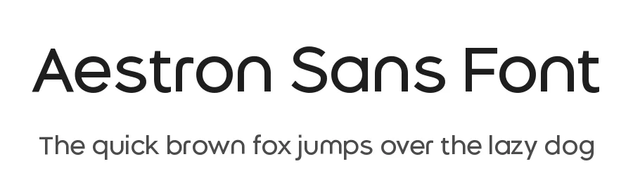 Aestron Sans Font by xiaodong lin — Sans Serif Font
