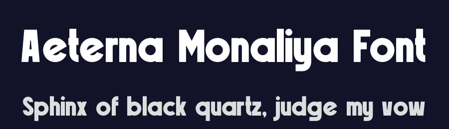 Aeterna Monaliya Font by Denustudios — Decorative Font — thumbnail 2