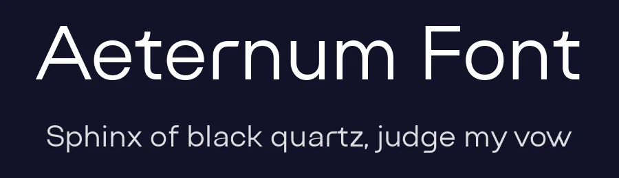 Aeternum Font by Serdar Öztürk — Sans Serif Font — thumbnail 2