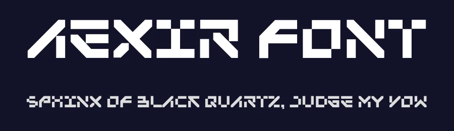 Aexir Font by firstype — Display Font — thumbnail 2