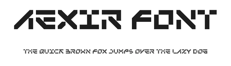 Aexir Font by firstype — Display Font