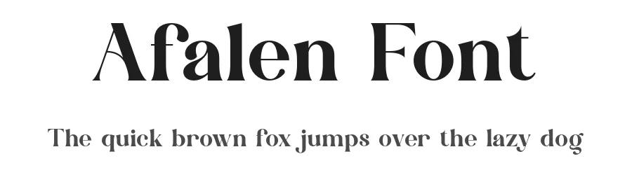 Afalen Font by ErmediaStudio — Serif Font