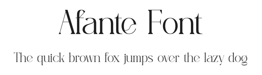 Afante Font by SlideShoot — Serif Font