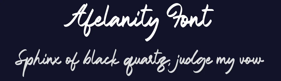 Afelanity Font by Lettermine — Script Handwritten Font — thumbnail 2