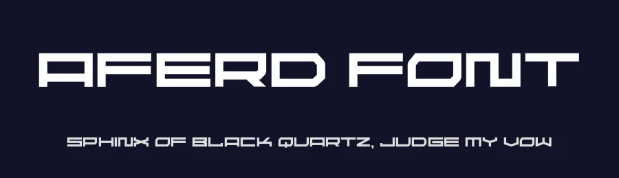 Aferd Font by hayoyuka8 — Display Font — thumbnail 2