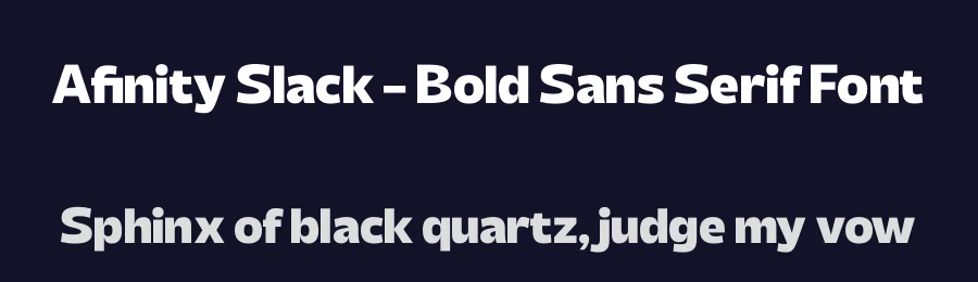 Afinity Slack – Bold Sans Serif Font by timelesstype.co — Decorative Font — thumbnail 2