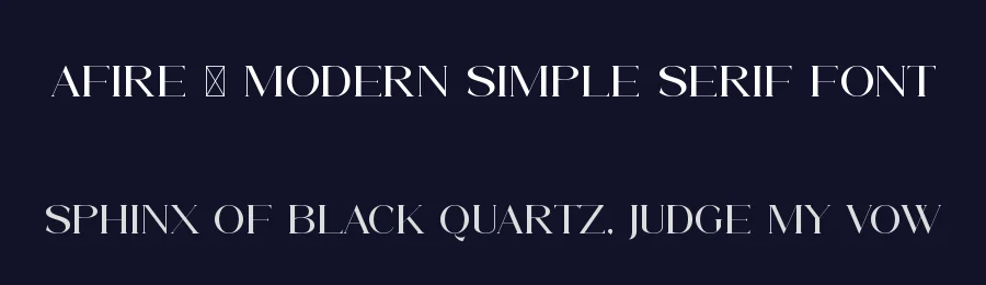 Afire – Modern Simple Serif Font by Muflieart — Decorative Font — thumbnail 2