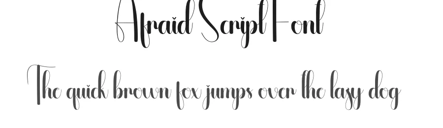 Afraid Script Font by andikastudio — Script Handwritten Font
