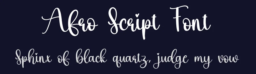 Afro Script Font by creativeletter — Script Handwritten Font — thumbnail 2
