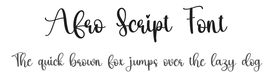 Afro Script Font by creativeletter — Script Handwritten Font
