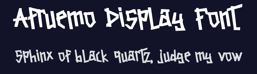 Afruemo Display Font by Dhabee — Display Font — thumbnail 2