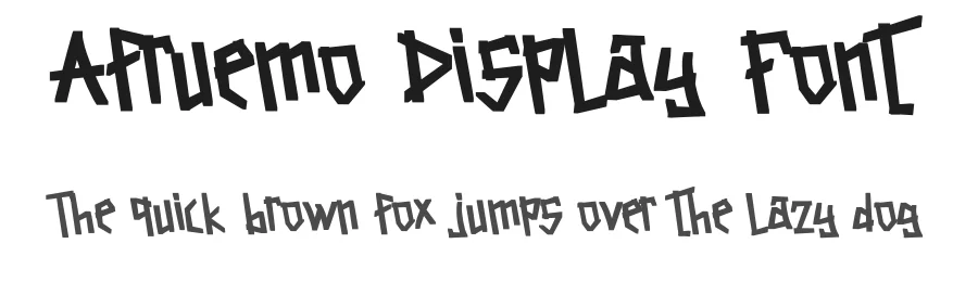 Afruemo Display Font by Dhabee — Display Font