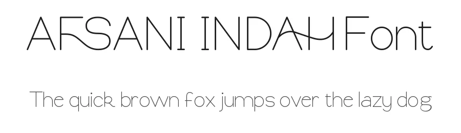 Afsani Indah Font by nihstudio — Display Font