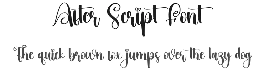 After Script Font by creativeletter — Script Handwritten Font