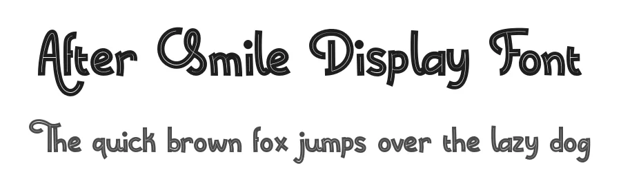 After Smile Display Font by Heloyud — Sans Serif Font