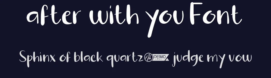 After With You Font by nihstudio — Display Font — thumbnail 2