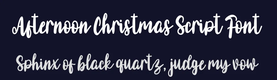 Afternoon Christmas Script Font by freshtypeink — Script Handwritten Font — thumbnail 2