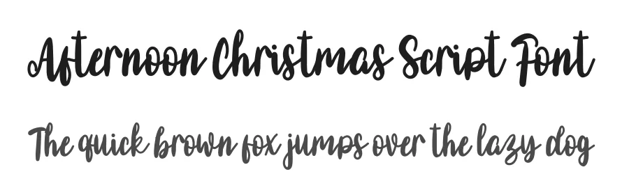 Afternoon Christmas Script Font by freshtypeink — Script Handwritten Font