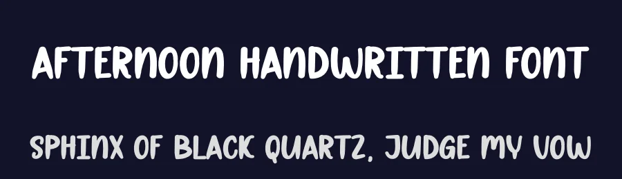 Afternoon Handwritten Font by andikastudio — Display Font — thumbnail 2