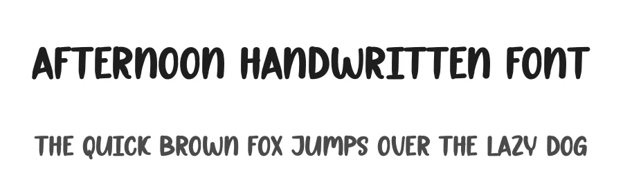 Afternoon Handwritten Font by andikastudio — Display Font