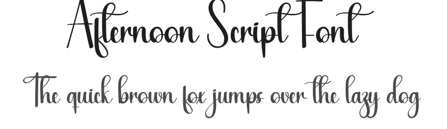 Afternoon Script Font by andikastudio — Script Handwritten Font