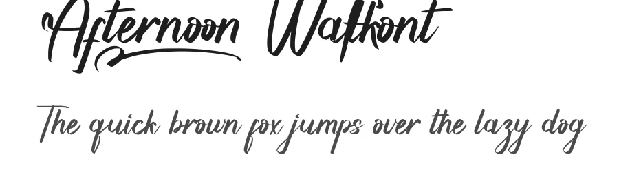 Afternoon Walk Font by nihstudio — Script Handwritten Font