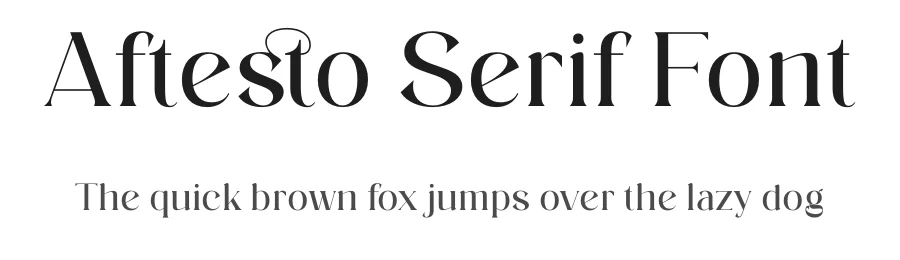 Aftesto Serif Font by Storytype — Serif Font