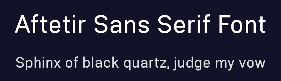 Aftetir Sans Serif Font by AmruID — Sans Serif Font — thumbnail 2