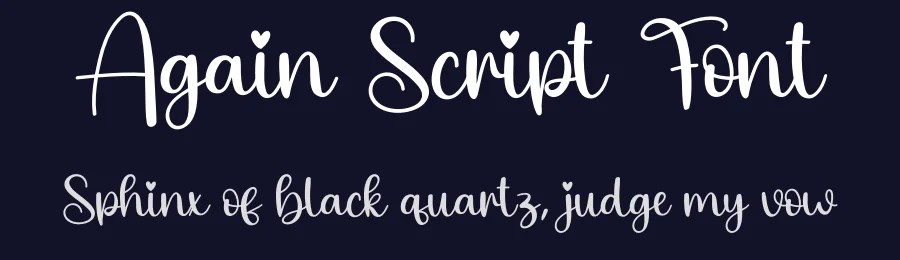 Again Script Font by creativeletter — Script Handwritten Font — thumbnail 2