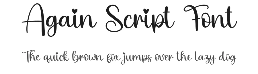 Again Script Font by creativeletter — Script Handwritten Font