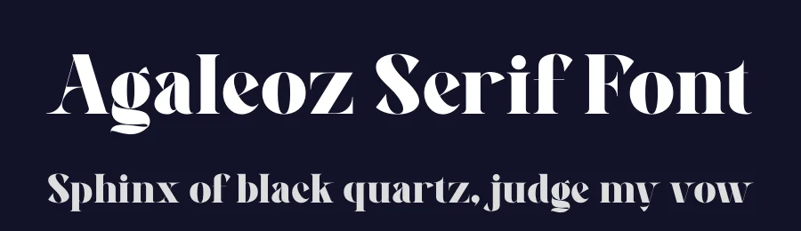 Agaleoz Serif Font by rvandtype — Serif Font — thumbnail 2