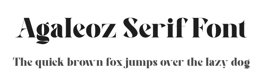 Agaleoz Serif Font by rvandtype — Serif Font