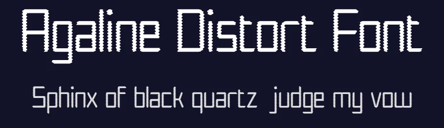 Agaline Distort Font by craftsupplyco — Display Font — thumbnail 2