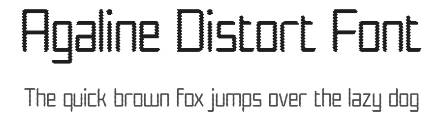 Agaline Distort Font by craftsupplyco — Display Font