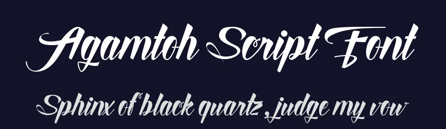 Agamtoh Script Font by Muhammad Nasir — Script Handwritten Font — thumbnail 2
