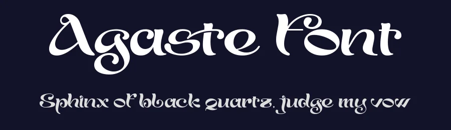 Agaste Font by Thomas Aradea — Display Font — thumbnail 2