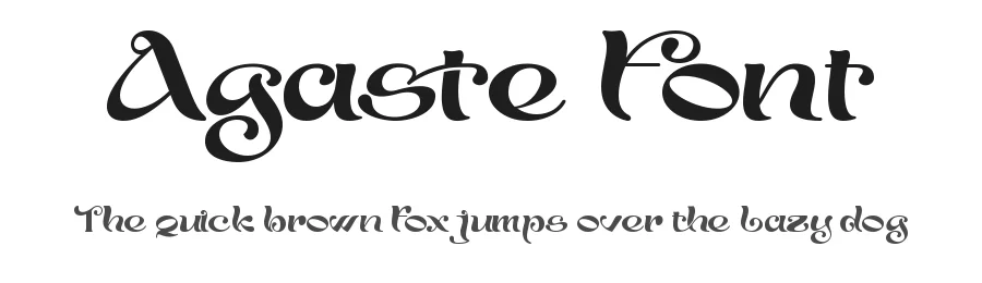 Agaste Font by Thomas Aradea — Display Font