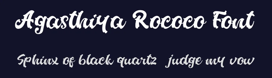 Agasthiya Rococo Font by Dedekurniawan — Script Handwritten Font — thumbnail 2