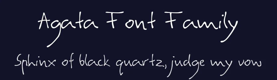Agata Font Family by Christopher Young — Script Handwritten Font — thumbnail 2