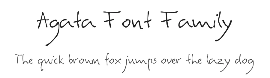 Agata Font Family by Christopher Young — Script Handwritten Font