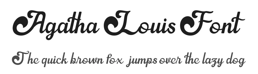 Agatha Louis Font by Inviline.co β Script Handwritten Font