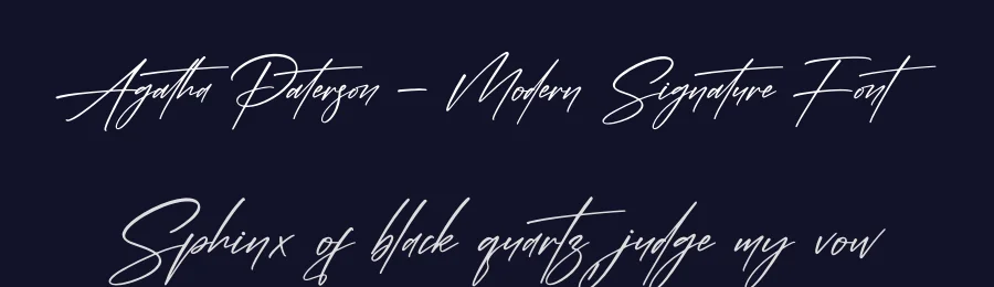 Agatha Paterson – Modern Signature Font by letternity — Script Handwritten Font — thumbnail 2