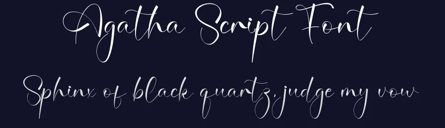 Agatha Script Font by creativeletter — Script Handwritten Font — thumbnail 2