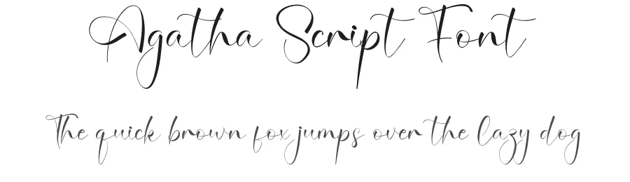 Agatha Script Font by creativeletter — Script Handwritten Font