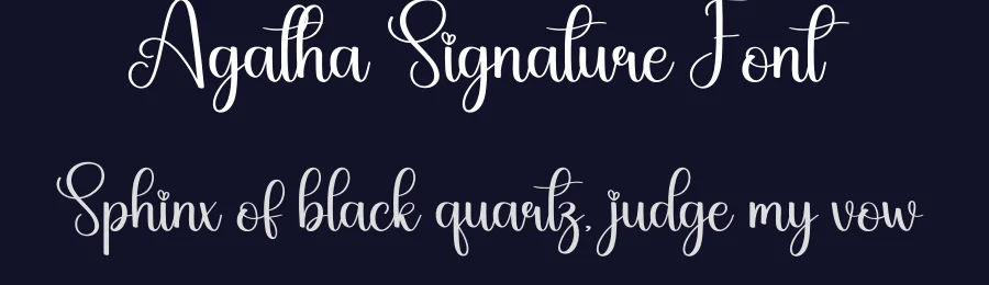 Agatha Signature Font by creativeletter — Script Handwritten Font — thumbnail 2