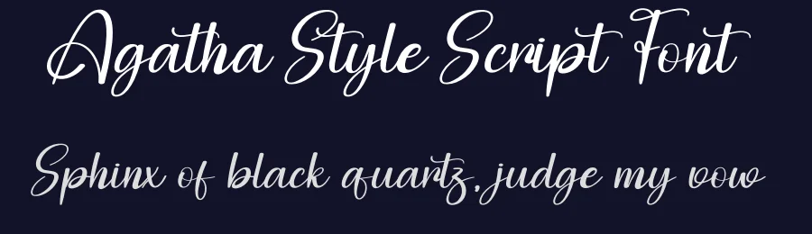 Agatha Style Script Font by creativeletter — Script Handwritten Font — thumbnail 2