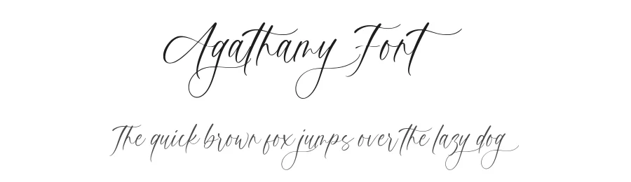 Agathamy Font by AesthericaStudio — Script Handwritten Font