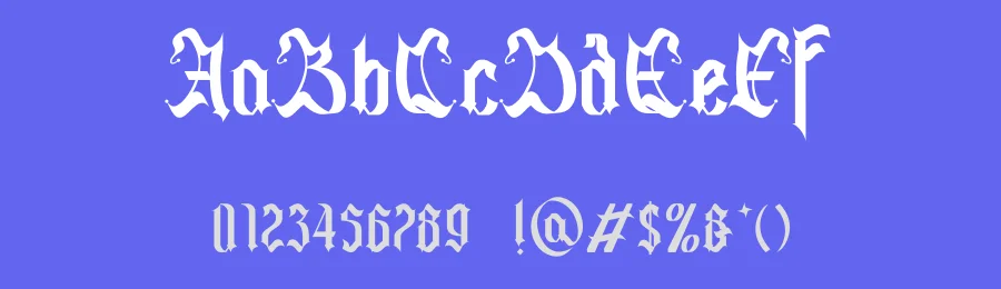 Agathes Blackletter Font by Dhabee — Blackletter Font — thumbnail 3