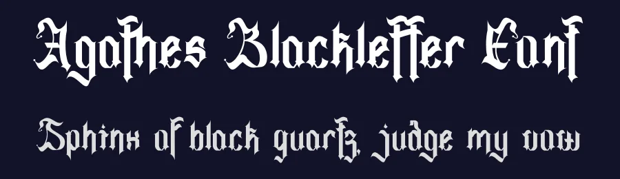 Agathes Blackletter Font by Dhabee — Blackletter Font — thumbnail 2